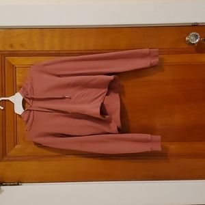Pink cropped hoodie size M